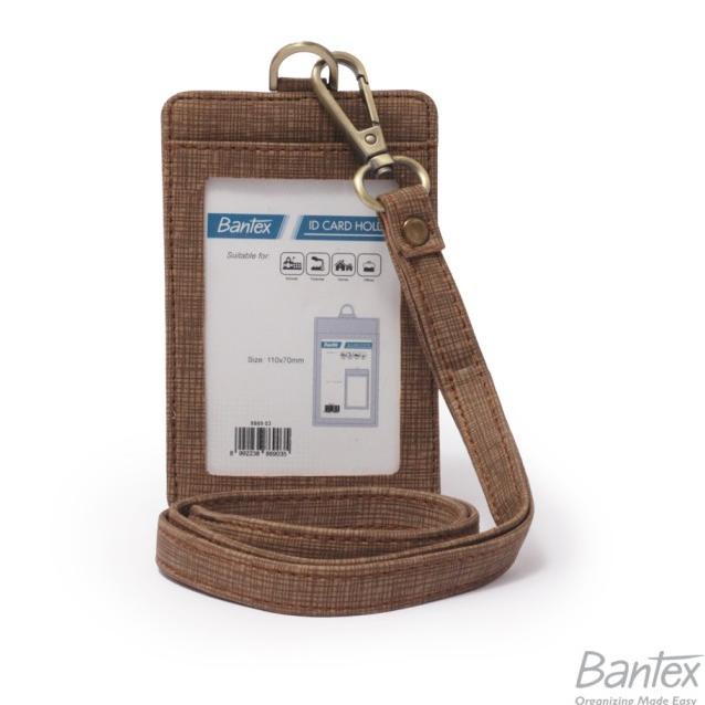

Serbu Bantex Name Tag ID Card Holder Kulit Brown 8869 03 Tali lanyard Terjamin