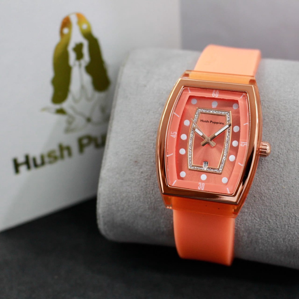 JAM TANGAN HUSH PUPPIES WANITA/JAM HUSH PUPPIES WANITA MODEL OVAL/(COD) WJ1 | JAM TANGAN WANITA HUSH PUPPIES RUBBER OVAL | JAM TANGAN CEWEK TERBARU HUSH PUPPIES KARET