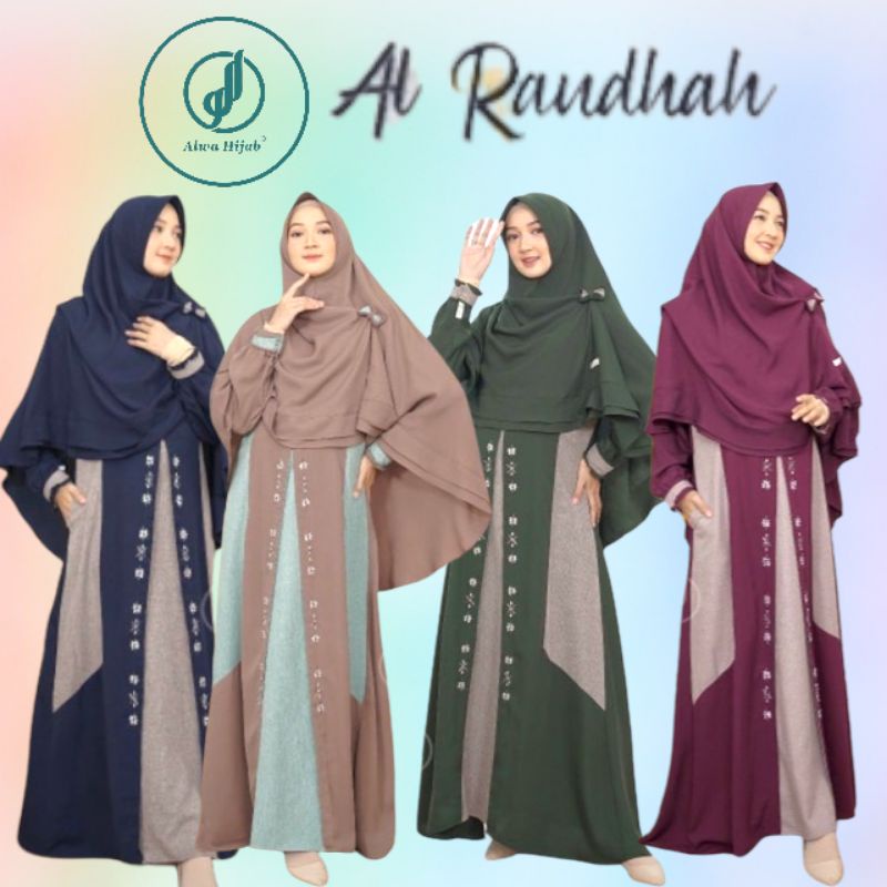 GAMIS  AL RAUDHAH • SET KHIMAR