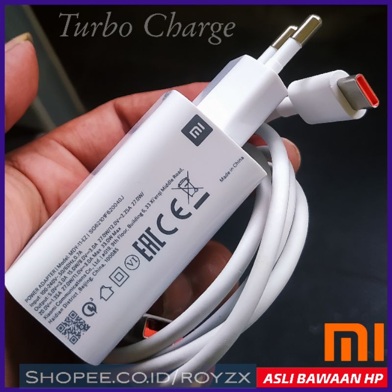 Xiaomi Charger 33 Watt Original Mi 11 Lite Poco X3 Pro X3 Nfc Redmi Note 10 Pro Note 11 Turbo Type C