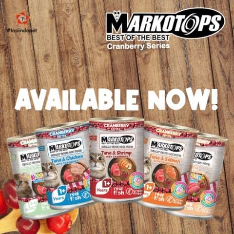 MARKOTOP Kaleng 400 Gram Kitten Mother Cranberry Series All Varian Makanan Kucing Wet Cat Food