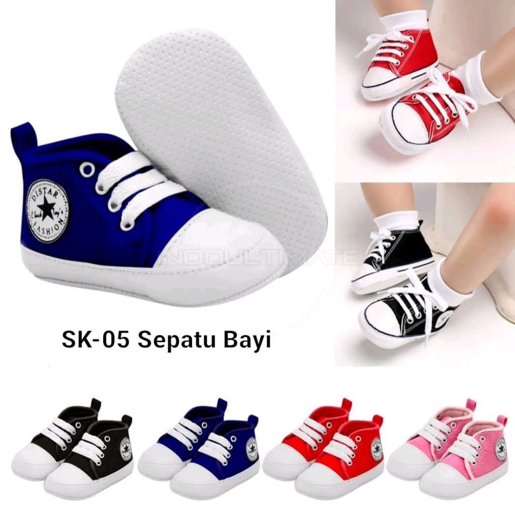 sneakers baby model converse /sepatu bayi prewalker fashion anak laki perempuan anti slip SK-05