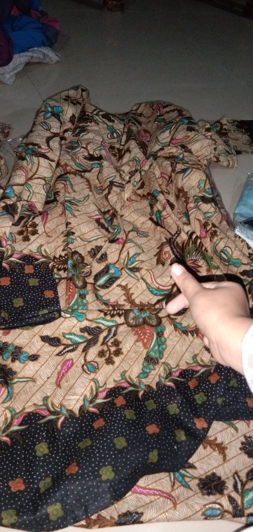 Gamis Batik (cod) Manggar Gamis Batik Pesta Model Terbaru