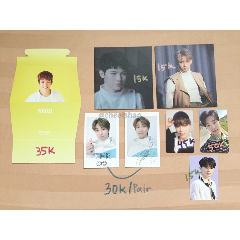 PC SEVENTEEN [photocard polaroid pola svt the8 minghao dino woozi jun ymmd henggarae teenage ta]