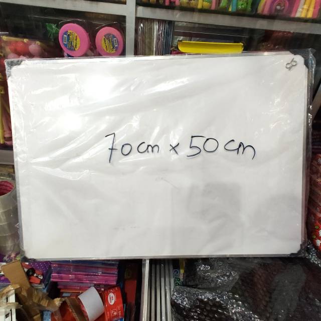 

Papan Tulis 2in1 Whiteboard + Kapur 70 x 50 cm