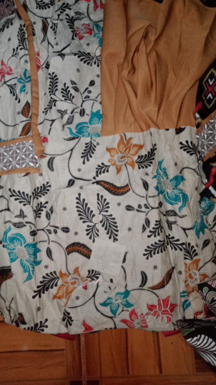 Tey-17 Batik Wanita Asj Sa Hrb026 Kenongo Kemeja Tosca Pendek