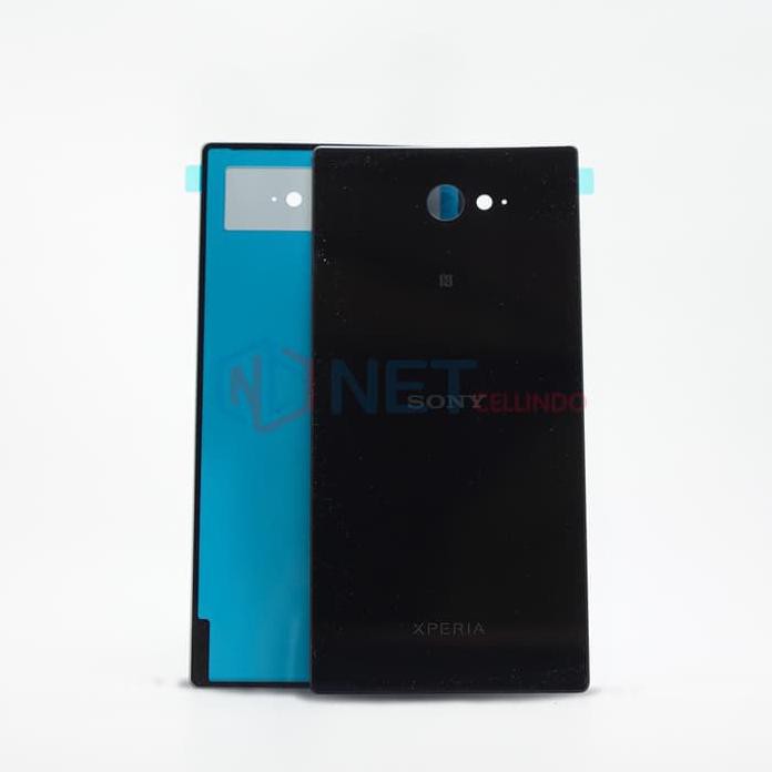 BACK COVER SONY M2 AQUA | BACK CASE SONY M2 AQUA | D2302 | D2305 HITAM GG1882