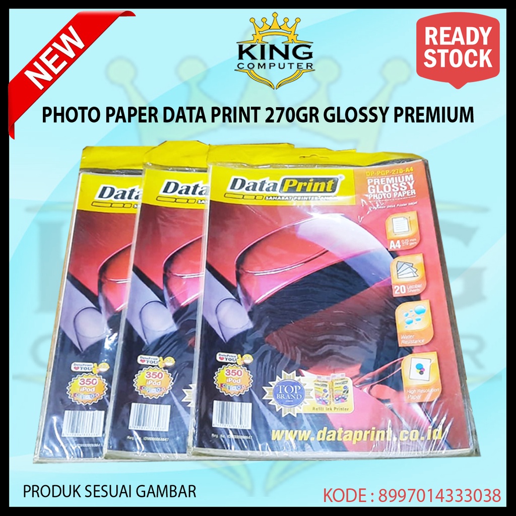 PHOTO PAPER DATA PRINT 270GR GLOSSY PREMIUM