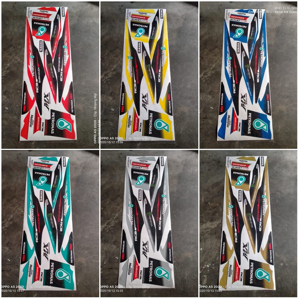 STRIPING STICKER JUPITER MX OLD LAMA PETRONAS