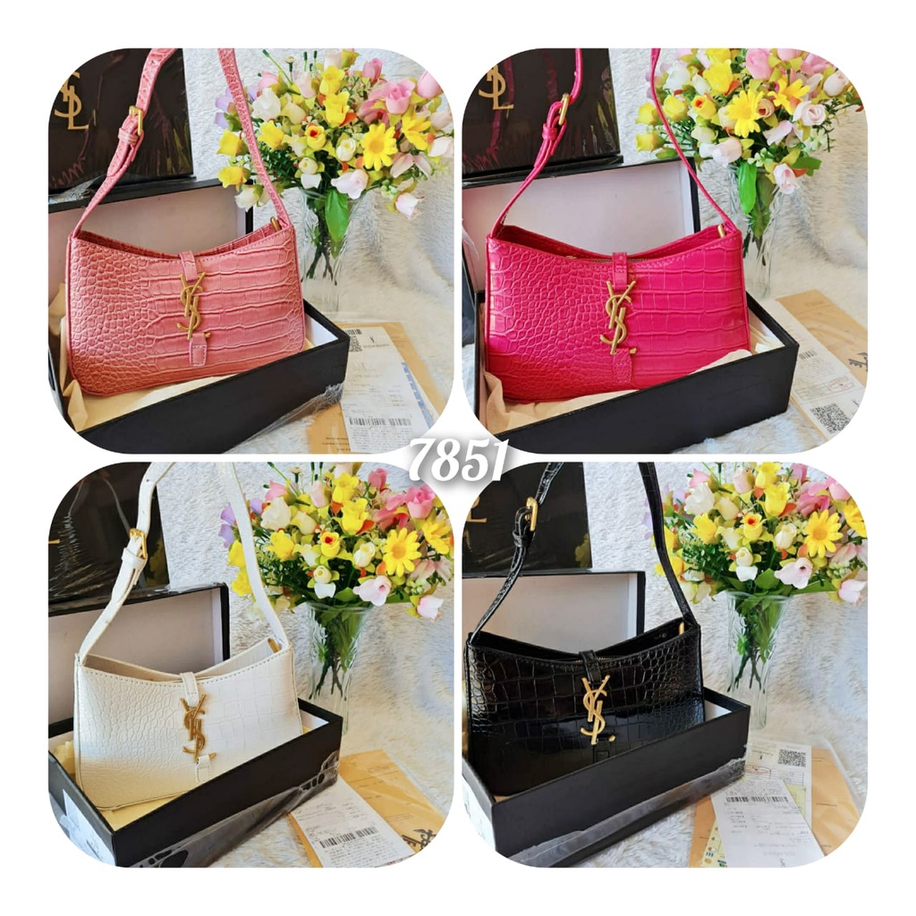 Tas wanita import croco halus setbox kode 7851