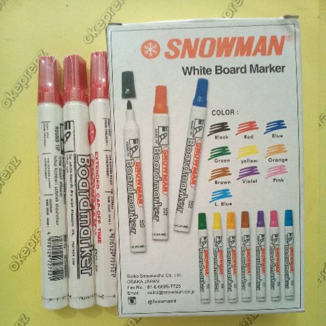 

Spidol Board marker snowman