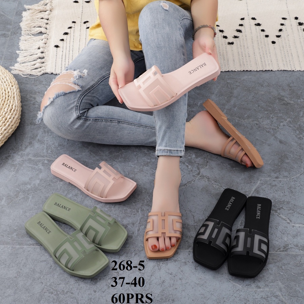 Sandal Wanita Model Terbaru 2021/Sendal Karet Jelly Balance /Sendal Teplek Selop Wanita Terlaris Dan