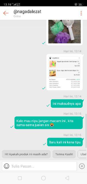 Nagada Spon Mandi / Bath Sponge / Spons Mandi Mekar 35 Gr / Shower Puff - Aa