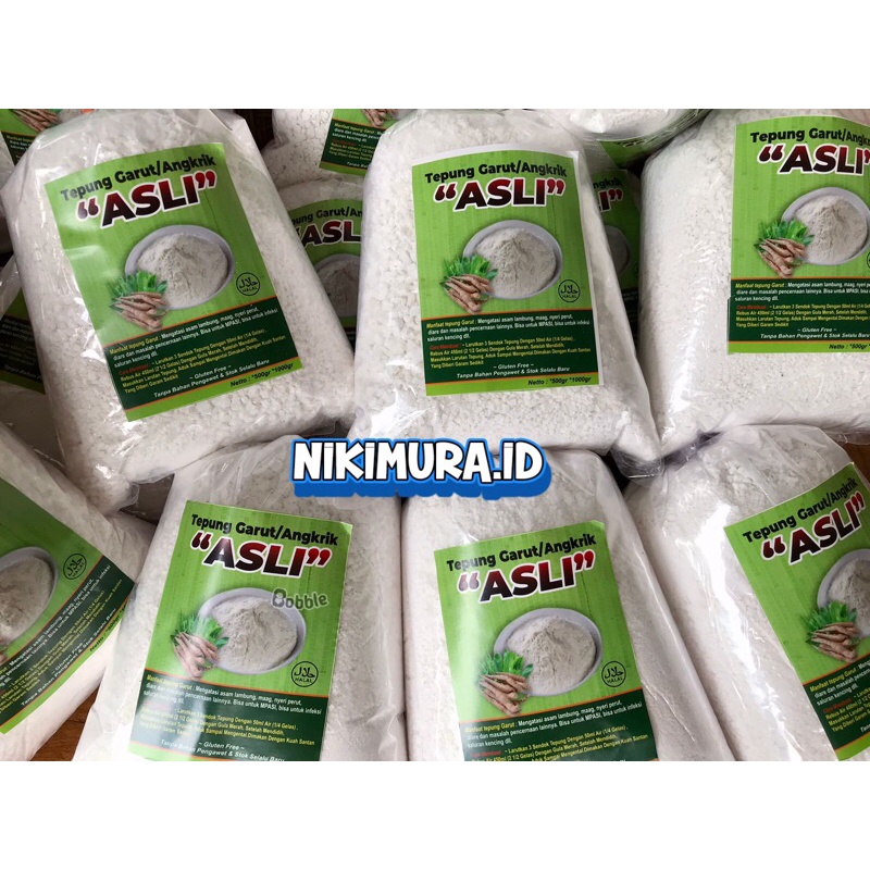 

Tepung Pati Garut / Tepung Garut Asli / Angkrik / Arrowroot / Obat Asam Lambung Alami / Obat Maag &
