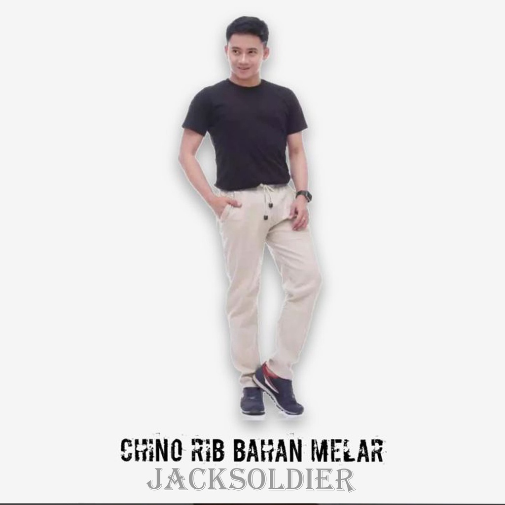 TERMURAH CELANA PANJANG PRIA CHINO CINO RIP RIB PANJANG KOLOR BAHAN KATUN STRETCH MELAR POLOS