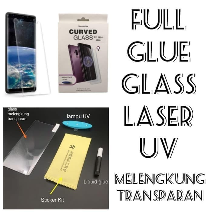 SAMSUNG NOTE 20/ SAMSUNG NOTE 20 ULTRA TEMPRED GLASS FULL UV GLUE LASER, ANTI GORES UV ULTRAVIOLET