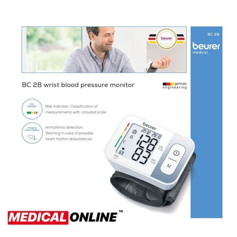 TENSIMETER DIGITAL PERGELANGAN TANGAN BC28 BC-28 BEURER MEDICAL ONLINE