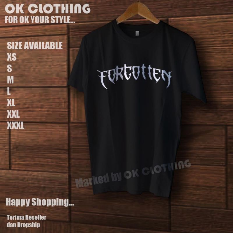 BERKUALITAS Kaos Forgotten Band Heavy Metal