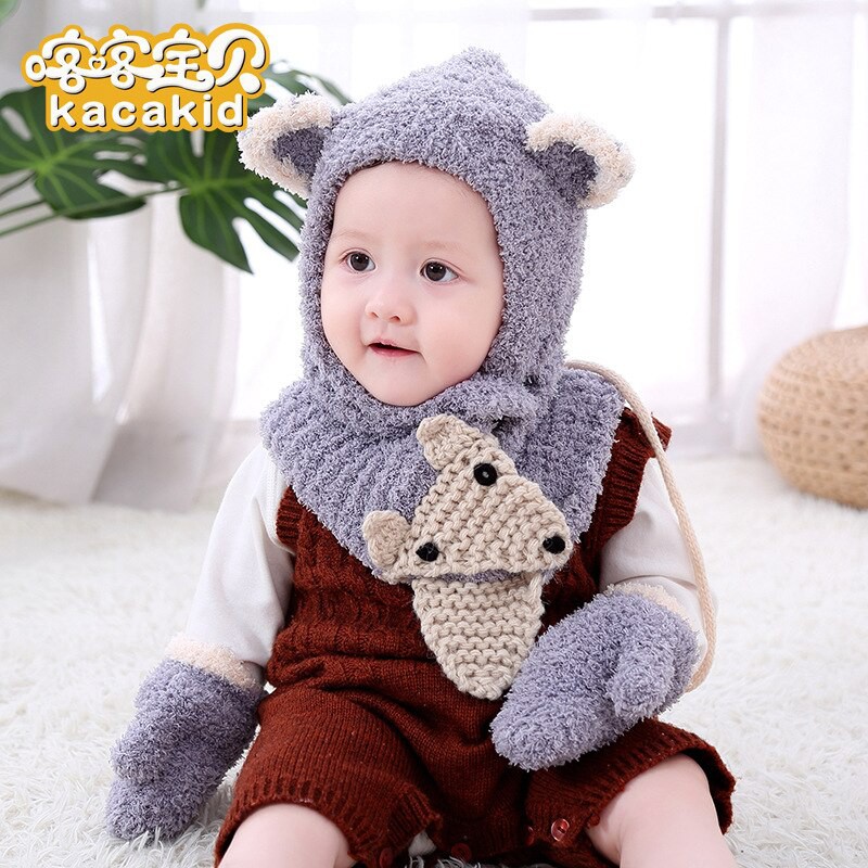 baby winter hat and scarf