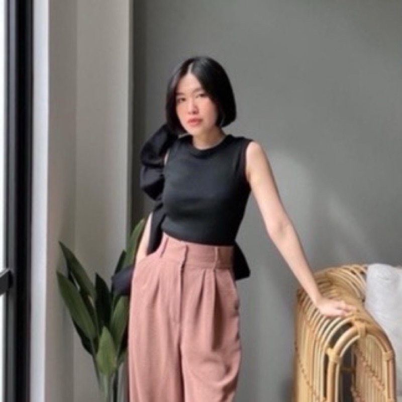 Tanktop Knit Tanktop Knit Premium Wanita Kekinian