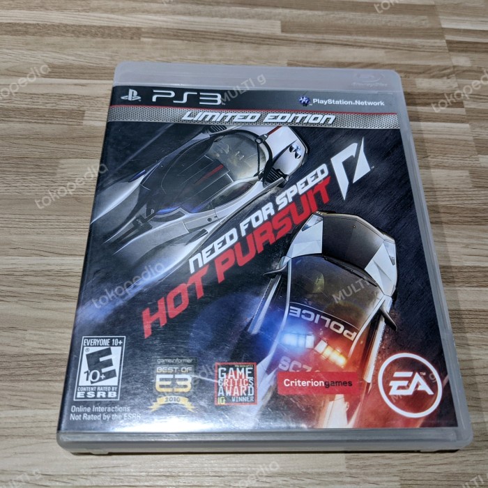 BD PS3 Need For Speed Hot Pursuit Limited edition Reg 1 USA Rare