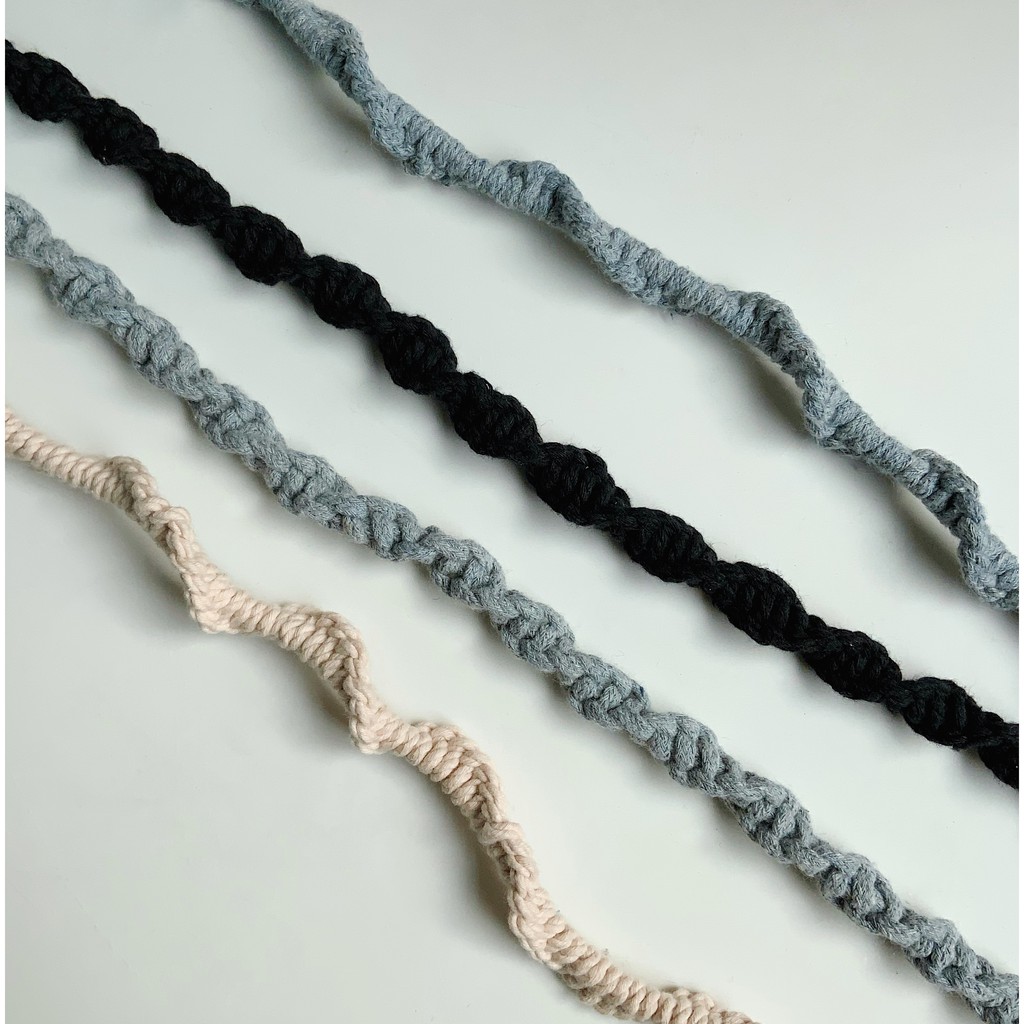 

Tali-Tali Macrame Mask Strap .Li-lith. - Tali kalung macrame handmade 65 cm