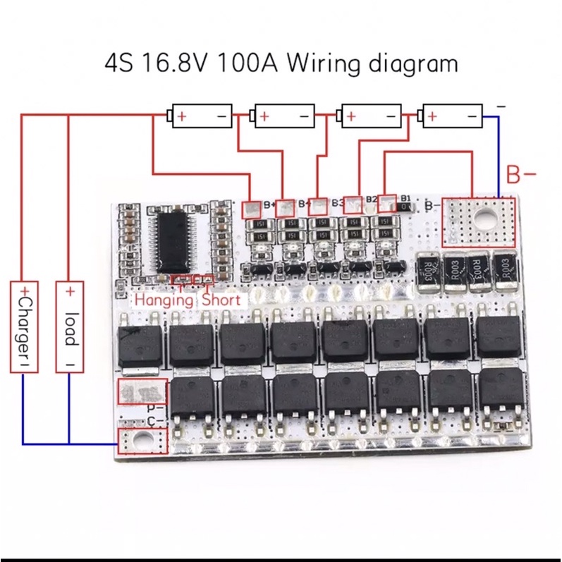 BMS 3s 4s 5s .100A .Balance Charging Protection LI-ION Lithium Baterry