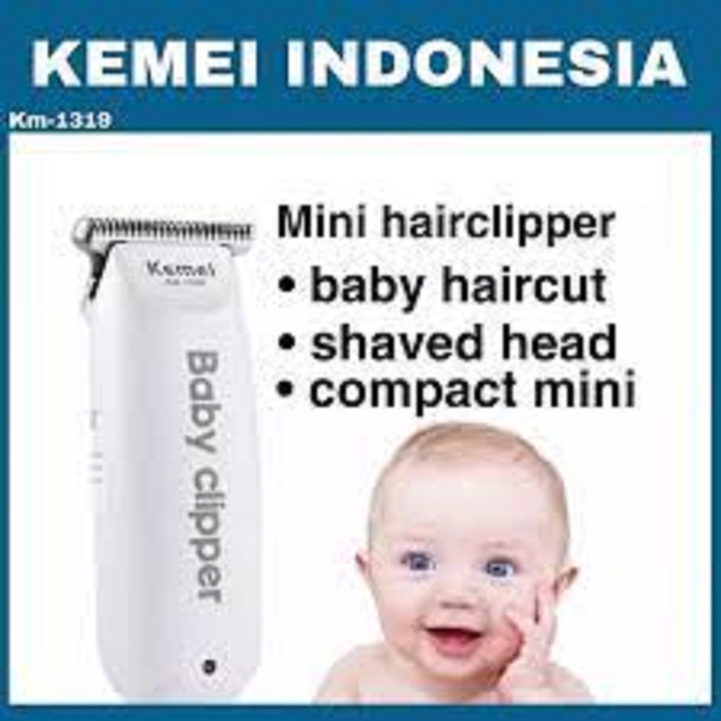 Kemei km 1319 Alat Cukur Rambut Bayi Elektrik Baby Shaver Trimmer