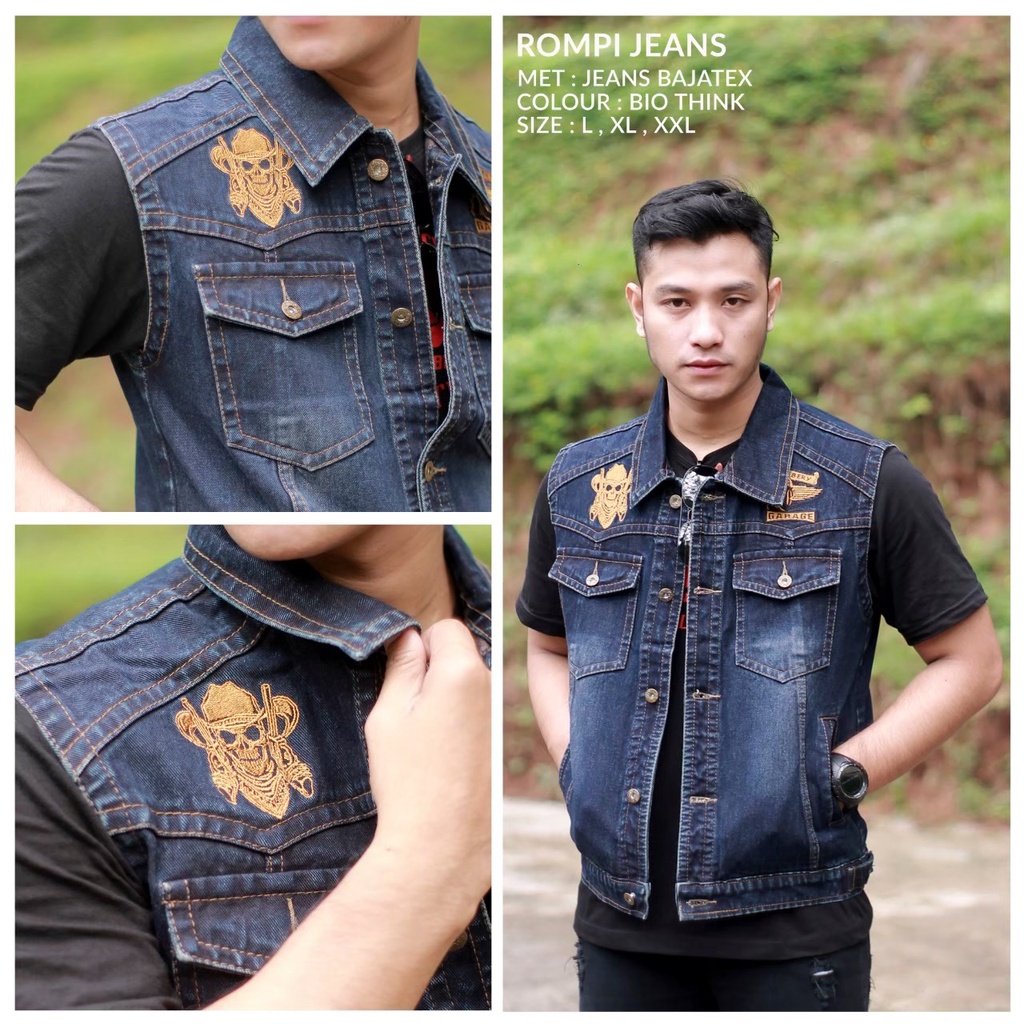 TERBARU!! ROMPI JEANS THE BERRY ORIGINAL - ROMPI MOTOR - ROMPI DENIM PRIA - ROMPI KEREN