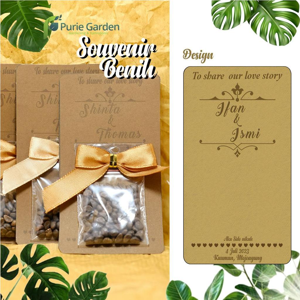 Souvenir Pernikahan Benih Bibit Tanaman Eksklusif TERMURAH TERLARIS!!
