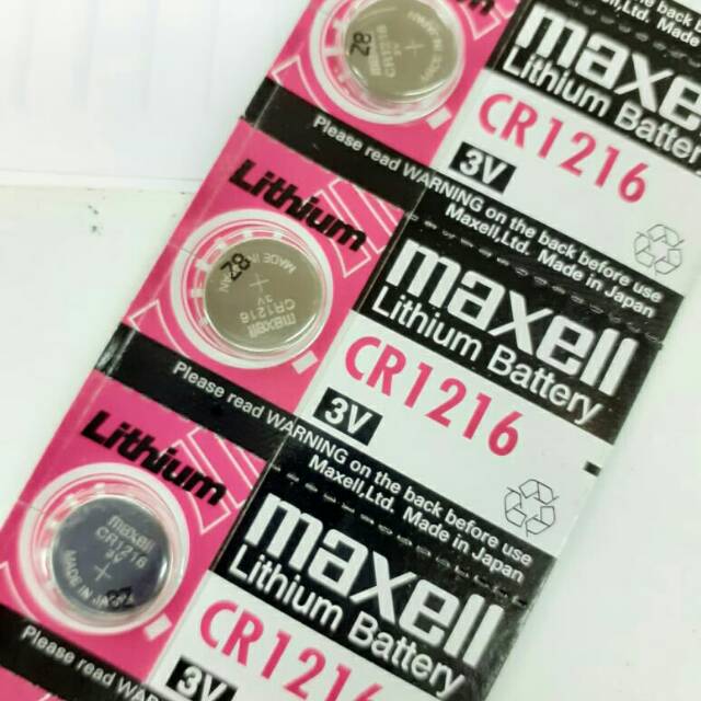 batre battery CR1216 maxell original ASLI