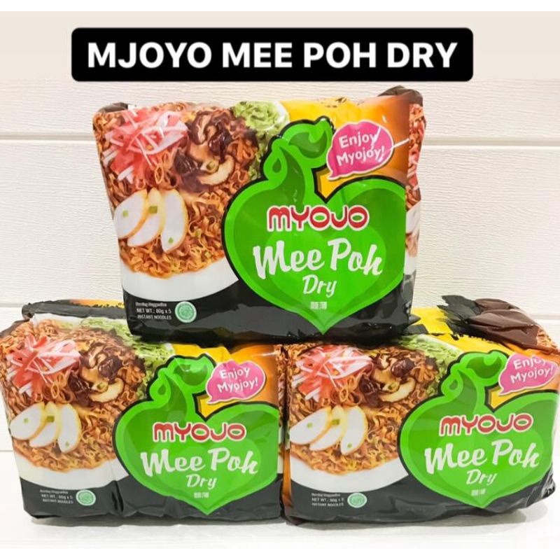 MIE INSTANT IMPORT MYOJO MEE POH DRY HALAL AMAN DIKOMSUMSI 1 PAK ISI 5 BKS