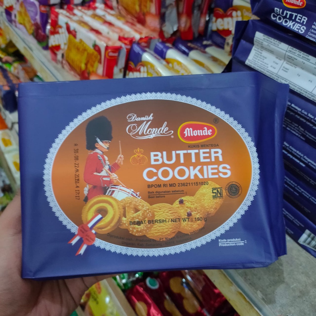 Jual Cemilan Biskuit Monde Butter Cookies 150gr / Satuan Indonesia