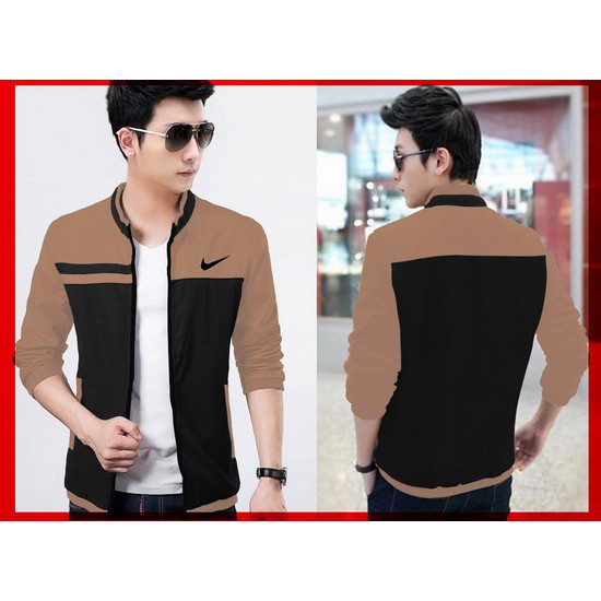 Jaket Nike Coklat CL jaket pria babyterry coklat