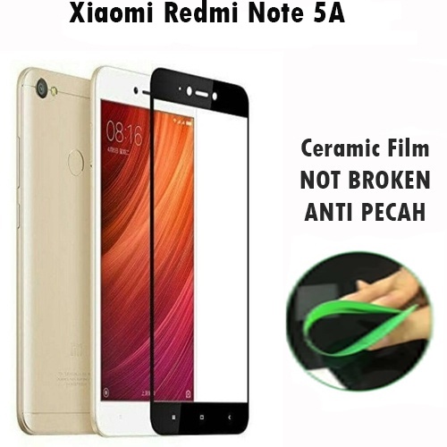 Tempered Glass Xiaomi Redmi Note 5A FULL COVER FULL SCREEN Ceramic Film Anti Gores