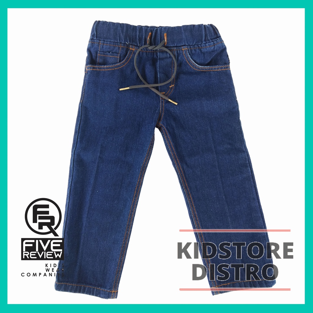 Celana Jeans Panjang Anak / Celana Anak Jeans Panjang distro Five Review / Bawahan Anak Celana Jeans Denim Panjang