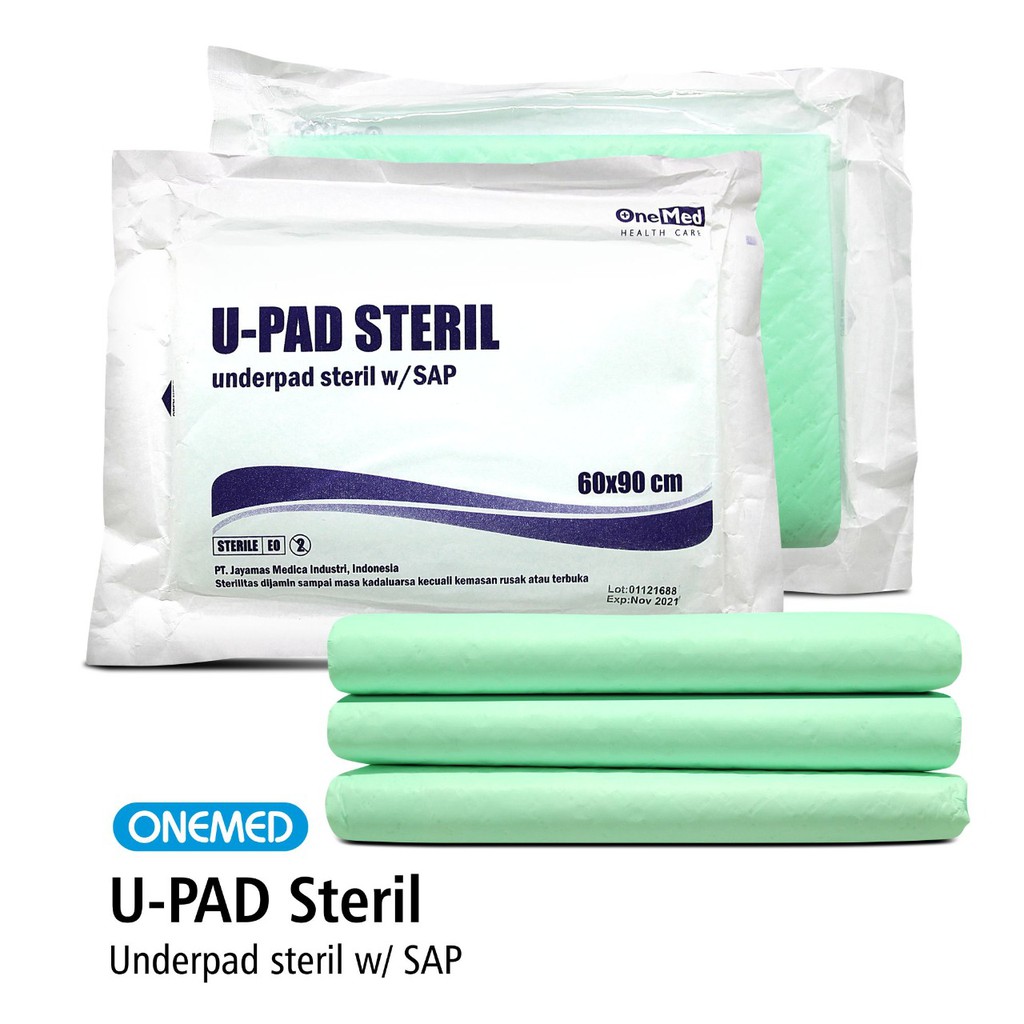 Underpad Steril Perlak Alas Popok 60x90cm Onemed Pack Isi 10 Lembar