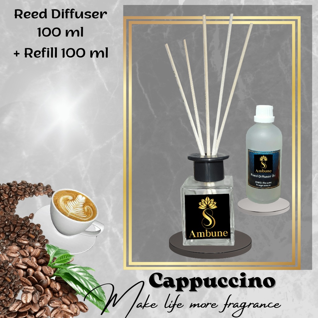 Reed Diffuser Cappuccino Pengharum Ruangan 100 ml Ambune