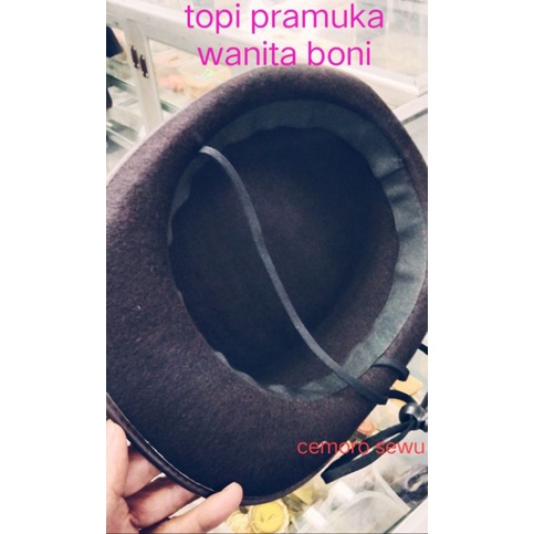 topi pramuka boni topi pramuka wanita bony kualitas terbaik