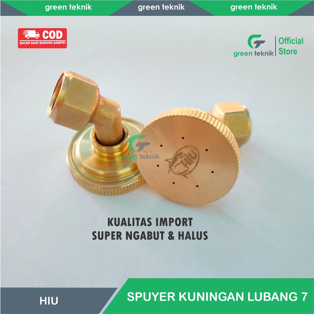 Nozzle Sprayer Spuyer Kuningan Hiu Lubang 7 Import