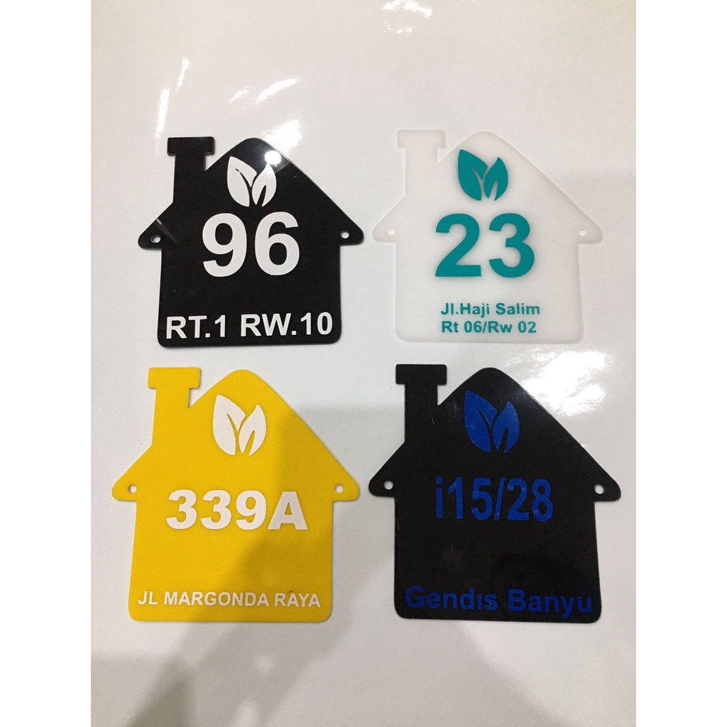 

NOMOR RUMAH AKRILIK / ACRYLIC / CUSTOM 15 X 15