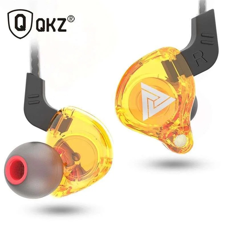 QKZ AK6 In Ear Audio Earphones HD Music Microphone Rich Bass