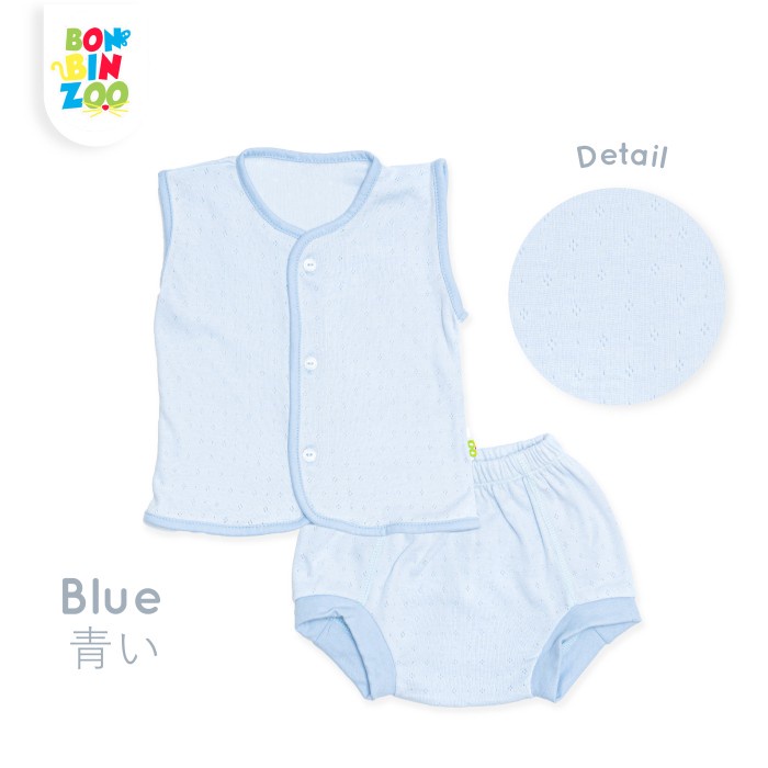 Setelan Kutung Celana Pop Bayi Kancing Depan Baby Pointel Bonbinzoo