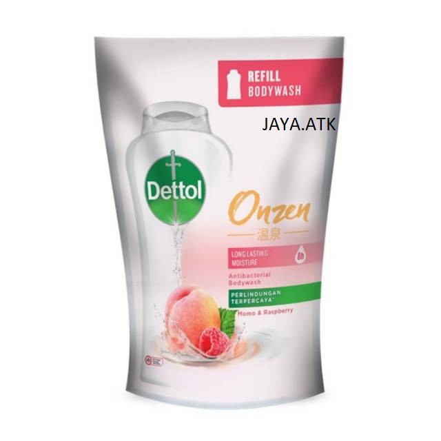 SABUN MANDI CAIR DETTOL ONZEN 410 GRAM ANTI KUMAN BAKTERI BODYWASH MOISTURE POUCH REFILL