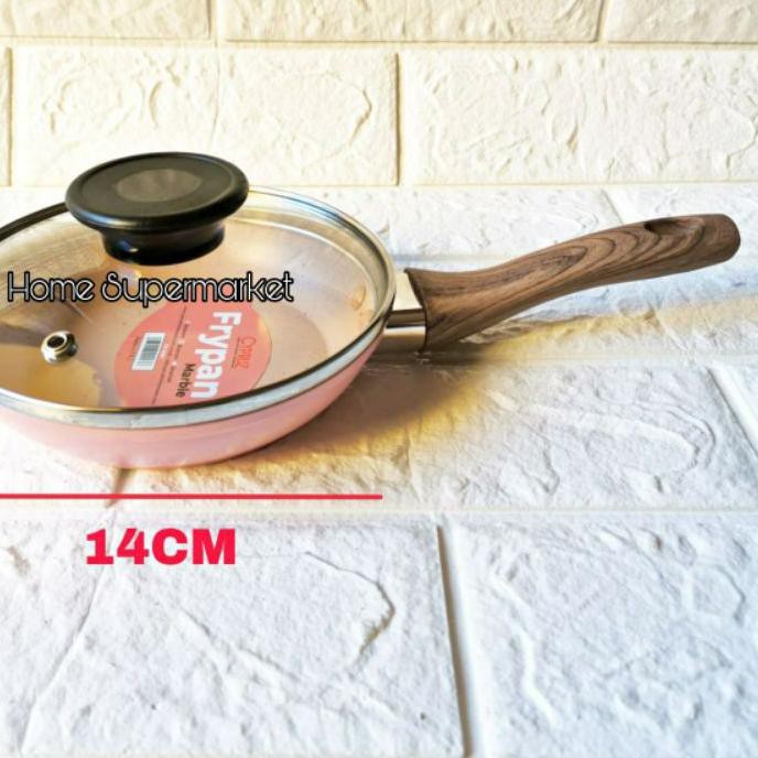 Terbaru Frying Pan Fry Pan Panci Wajan Kuali Marble Anti Lengket Dengan Tutup Cypruz Brand Belgium..