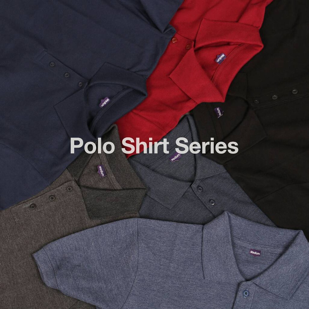 Kaos Polo Polos Berkerah Warna Navy Blue lembut nyaman untuk Pria Wanita