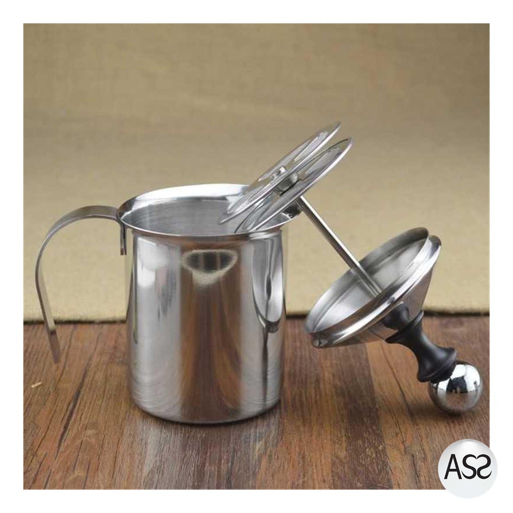 ASS Shop - OneTwoCups Gelas Kopi Espresso Latte Art Coffee Milk Frother 400ml