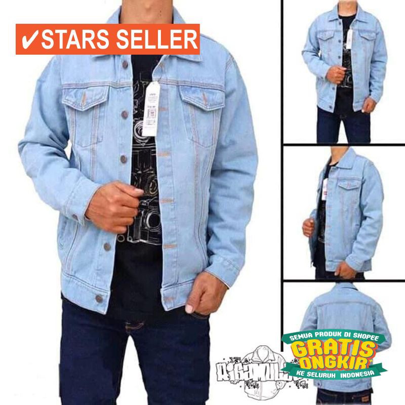 JAKET TERLARIS PRIA REMAJA TEBAL BOLAK BALIK / (PROMO) FREE ONGKIR Jaket jeans cowok Bioblitz