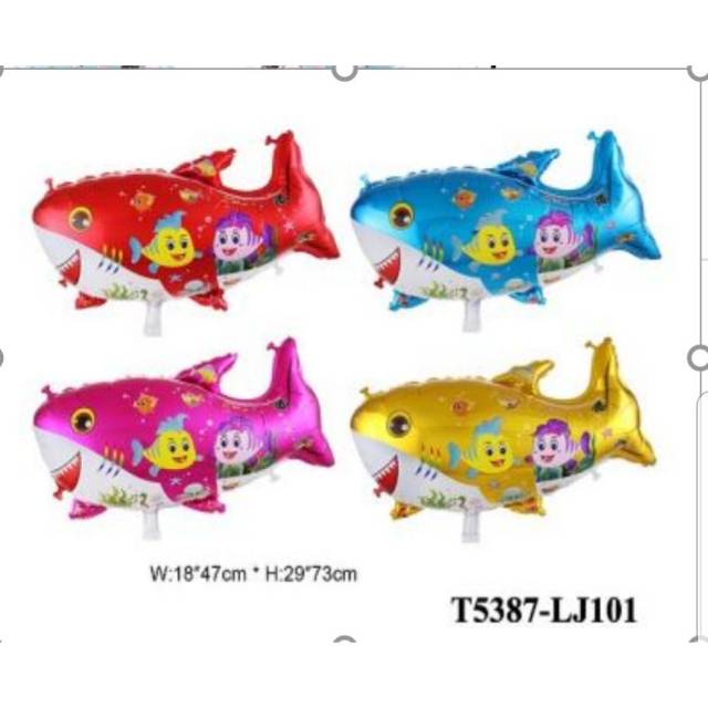 Balon foil ikan hiu
