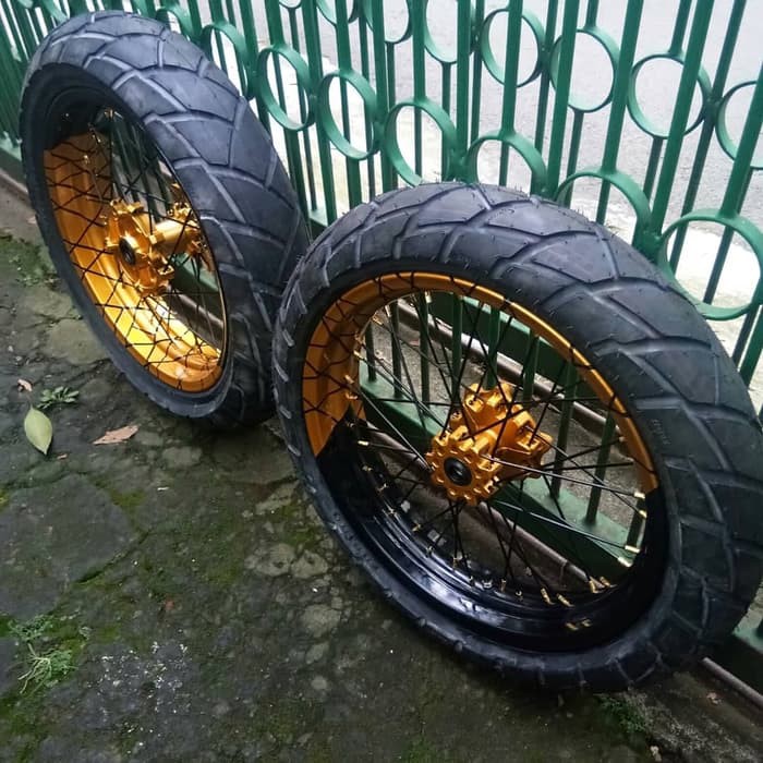 Ban Supermoto CRF Velg Gold